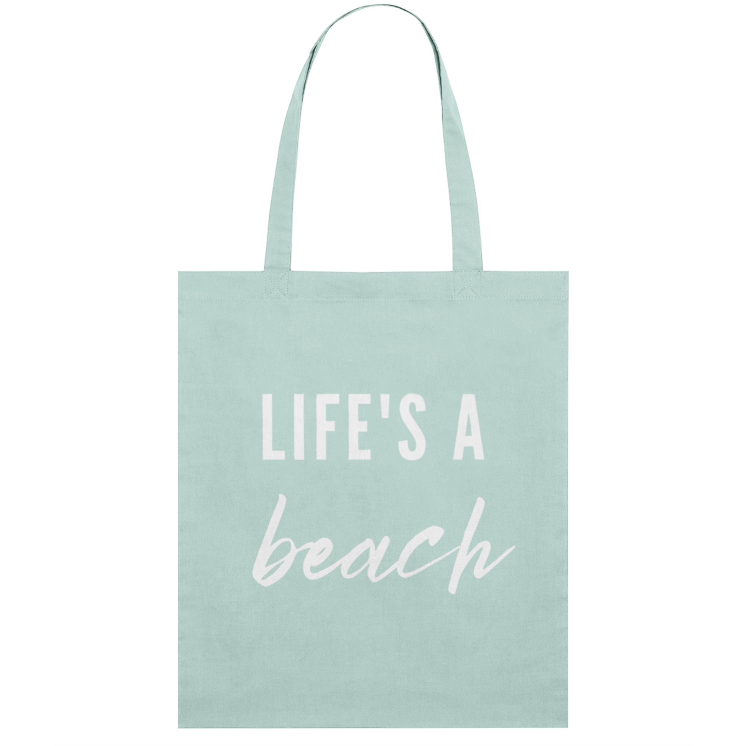 Life's a beach tote bag